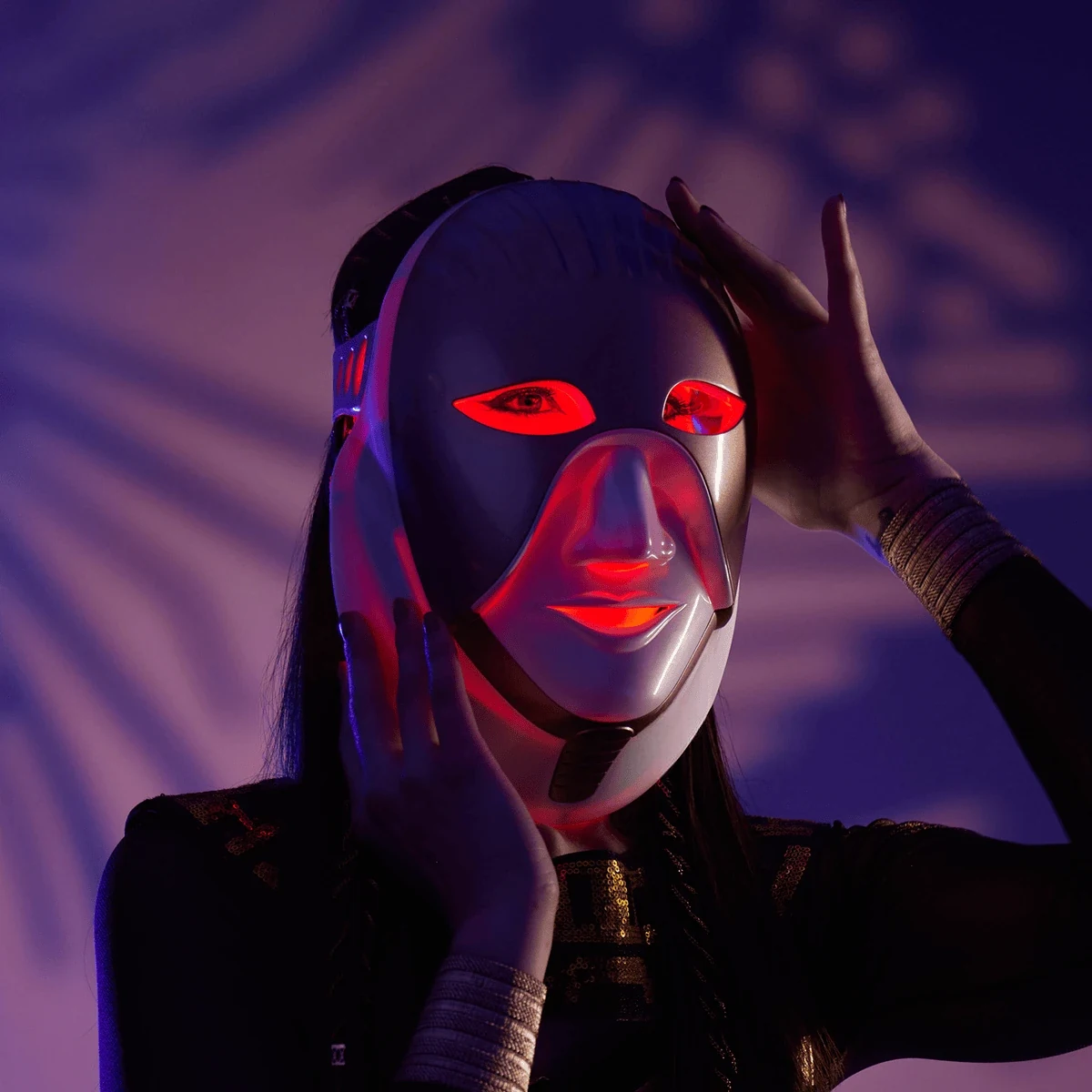 Buudy LED mask light coverage detail